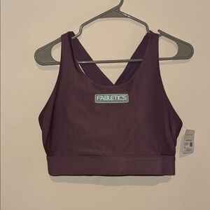 New fabletics Purple Racerback Sports Bra Intimates